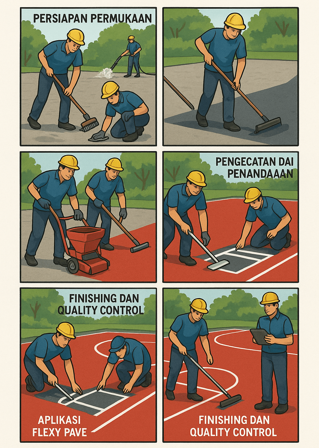 Proses Aplikasi Flexy Pave
